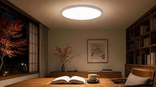 秋の夜長の読書灯
