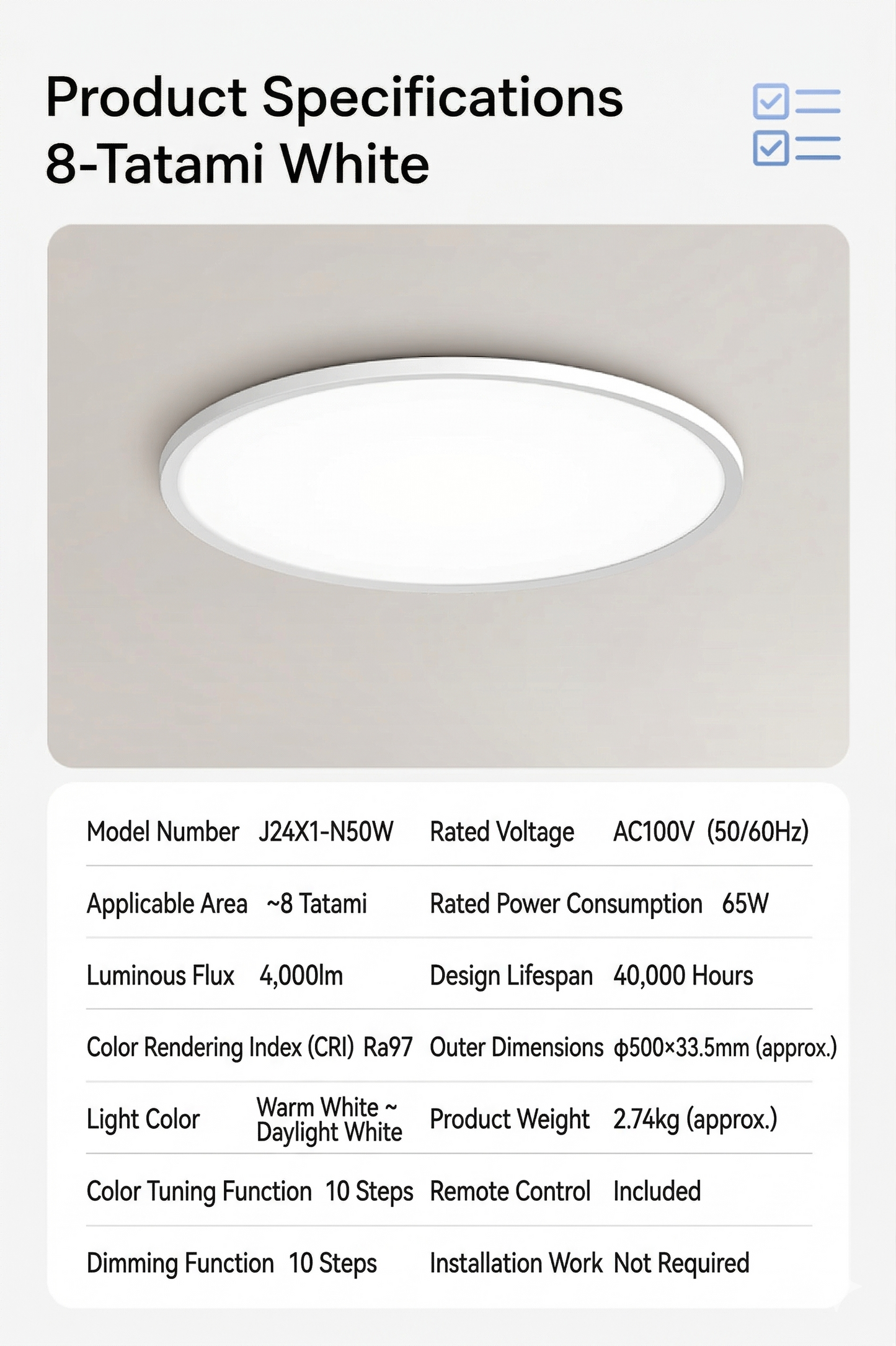 lipro Eye-Friendly Ceiling Light