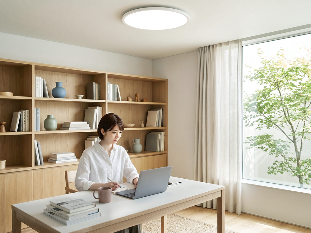 集中したい時間に、最適な光環境