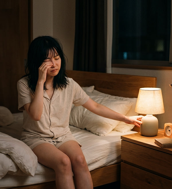 夜中のライトが、まぶしすぎる