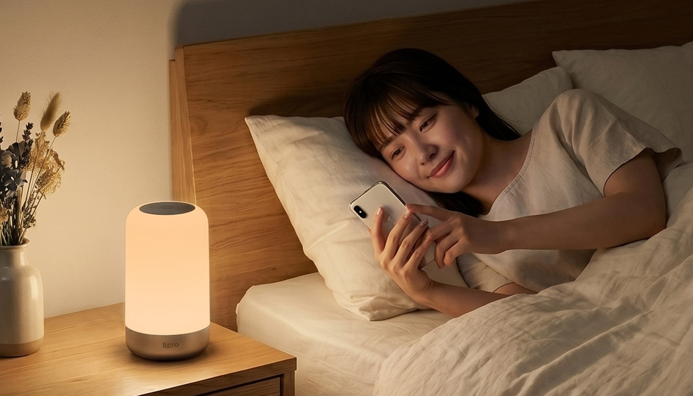 就寝前に最適な3000K電球色